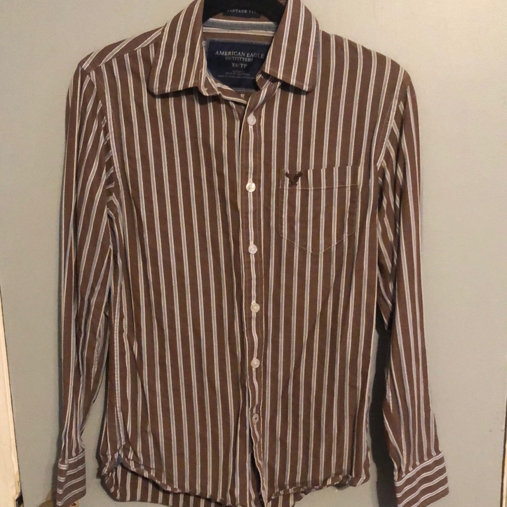 American Eagle Classic Dress Shirt XS